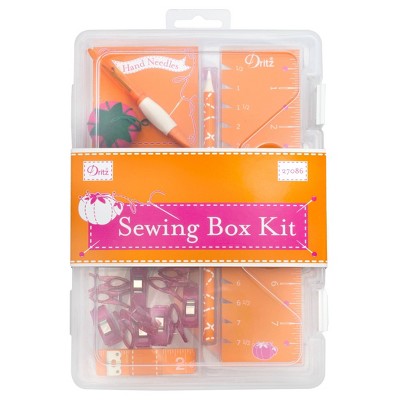 Dritz Essential Sewing Box Kit and Tools Orange