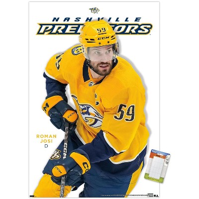 Nashville Predators: Roman Josi 2021 Growth Chart - NHL Removable Wall Adhesive Wall Decal Life-Size 47W x 70H