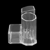 Unique Bargains Acrylic Makeup Desk Storage Box Cosmetic Brushes Pen Holder Case Organizer Clear 1 Pc - 2 of 3