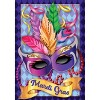 Mardi Gras Mask House Flag Holiday NOLA New Orleans 28" x 40" Briarwood Lane - 3 of 4