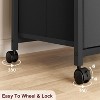 Mobile File Cabinet with 3 Drawers - Compact Under Desk Storage for Home Office, Fits Letter Size & A4, Vertical Filing on Wheels - 4 of 4
