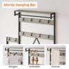Entryway Shoe Storage Rack with Bench, Coat Rack Hall Tree with 7 Hooks and Storage Shelf, Entryway Coat Rack for Hallway Mudroom Bedroom - 3 of 4