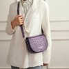 MKF Collection Amalia Crossbody Bag Croc-Embossed Vegan Leather Shoulder Bag Handbag by Mia K - 3 of 4