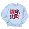 Football Flag Red and Blue -  Womens Sweatshirt - 2 of 3