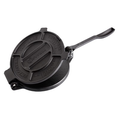 Victoria 8-Inch Black Cast Iron Tortilla Press