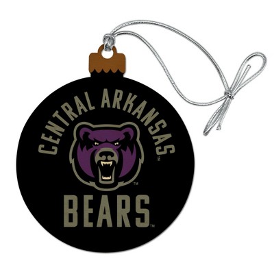 University of Central Arkansas Bears Wood Christmas Tree Holiday Ornament