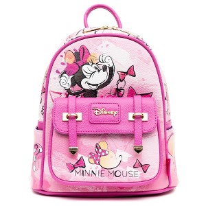 WondaPop Disney Minnie Mouse 11" Vegan Leather Fashion Mini Backpack - 1 of 4