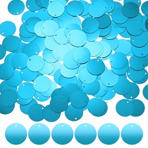 Unique Bargains PVC Durable Lightweight Bend-Resistant Sequin Embellishments 450 Pcs Lake Blue - 1 of 4