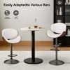QingMoon Bar Stools Set of 2, Lifting and Rotating Counter Height Chairs, Bentwood Barstools with Back and Footrest for Dining Room, Pub - 4 of 4
