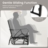 Tangkula 2PCS Patio Glider Chair Single Outdoor Rocking Chair w/ Seat & Back Cushions - 4 of 4
