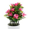 Unique Bargains Artificial Plants Phalaenopsis Orchid Display Plastic 3.74"x3.74"x10.63" 1 Pc - 4 of 4