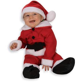 Rubie's Fleece Santa Costume With Belt Newborn
