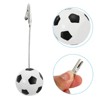 Unique Bargains Metal Holders Football Pictures Table Number Memo Place Card Holder - 4 of 4