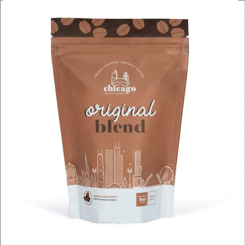 Chicago French Press Original Blend Medium Roast Coffee - 8oz, 1 of 5