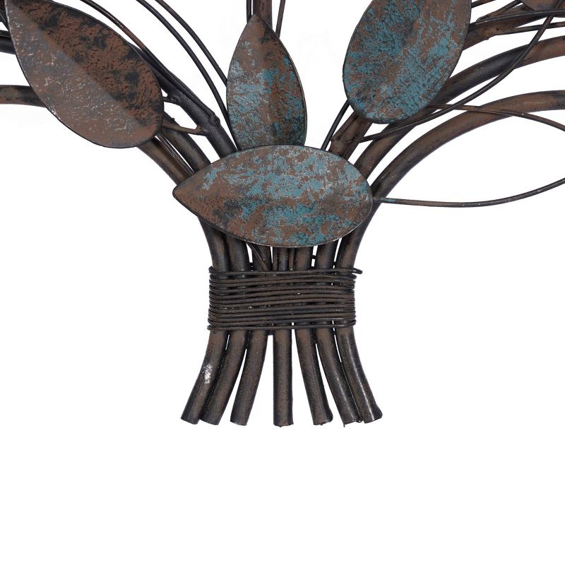 Traditional  Metal Leaf Wall Decor - Olivia & May, 4 of 7