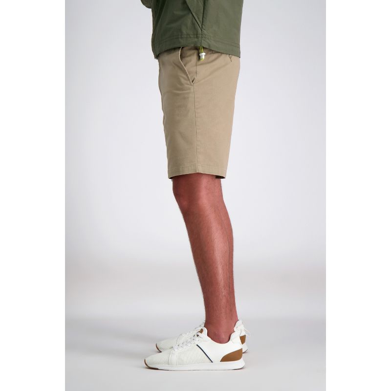 Haggar Men's Regular Fit Flat Front Stretch Chino Shorts, 3 of 9