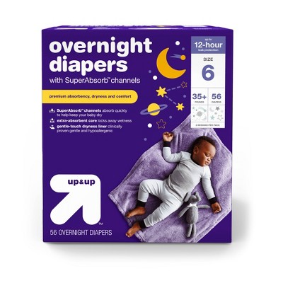 Overnight Diapers Size 6 - 56ct - up & up™
