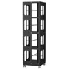 TIRAMISUBEST 4-Tier Rotating Bookshelf - 360¡ã Spinning Bookcase with Wheels, All-Steel Frame, Easy Assembly - Black - 4 of 4