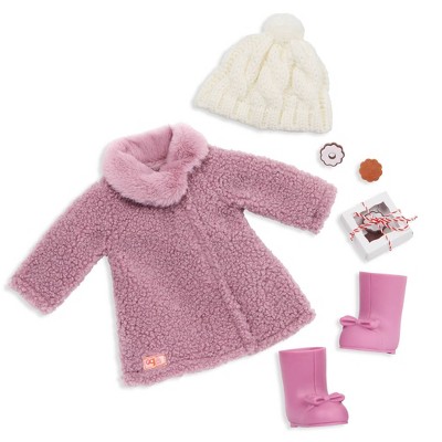 Our Generation Lovely Hearts Pink Hat & Gradient Dress Outfit For 18 Dolls  : Target