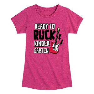Girls' - Instant Message - Ready To Rock Kindergarten Fitted Short Sleeve Graphic T-Shirt - 1 of 4
