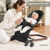 Grungis Ergonomic Baby Bouncer,Foldable Baby Bouncer Seat with 3 Height Adjustments,Portable Newborn Rocker for Babies 0-6 Months - 2 of 4