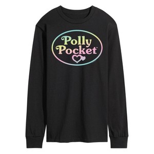 Men's - Polly Pocket - Polly Pocket Ombre Logo Long Sleeve Graphic T-Shirt - 1 of 3