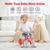 Allobebe Baby Balance Bike for Ages 1-3 – Adjustable Seat, Silent & Soft 3 Wheel Ride On Red - 2 of 4