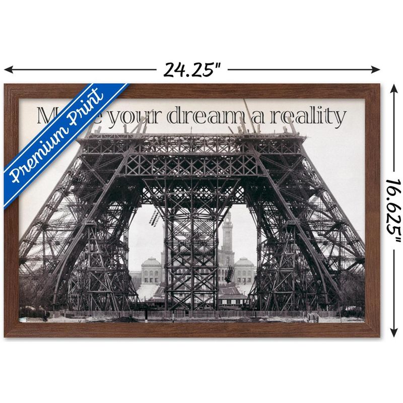 Trends International Eiffel Tower Construction Framed Wall Poster Prints, 3 of 7