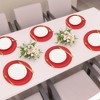 REGALWOVEN Faux Leather Heat Resistant Waterproof Wipeable Place Mats 6 Pcs - 2 of 4