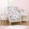 NoJo Disney Alice in Wonderland Light Blue, Pink, Yellow, and White Super Soft Plush Cuddly Plush Baby Blanket - 4 of 4