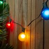 Northlight 15ct G50 Satin Globe String Lights Multi-Color - 13.75' Green Wire - 2 of 3