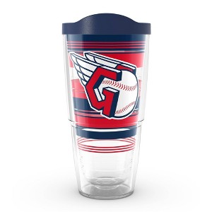 MLB Cleveland Guardians 24oz Hype Stripes Classic Tumbler - 1 of 4
