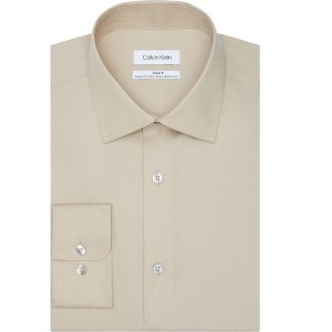 Calvin Klein Mens Stain Shield Performance Button Down Dress Shirt - 1 of 1