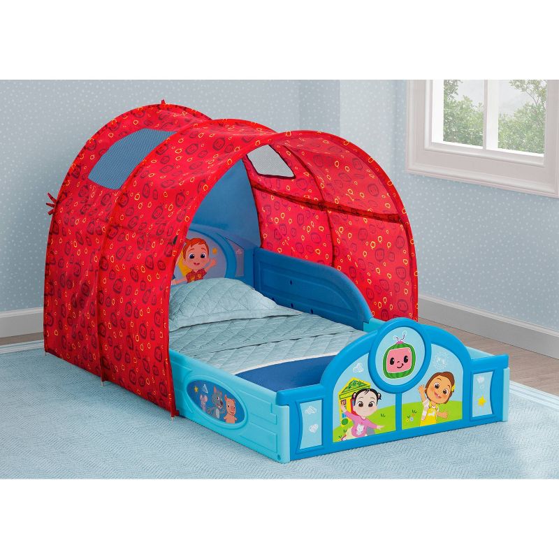 Delta Children CoComelon Sleep and Play Toddler Bed with Tent, 3 of 9