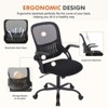 NicBex Adjustable Height Home Office Mesh Chairs with Adjustable Armrest and Universal Wheels for Work Study - 4 of 4