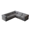 106*106" Chenille Modular L-Shaped Sectional Sofa, Luxury Floor Couch Set, Upholstered Indoor Furniture - 4 of 4