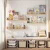 Aoibox Set of 4 Wall Mounted Kids Bookshelves Durable Wood Floating Nursery Shelves for Toy Storage and Decor 23 Inch - 2 of 4
