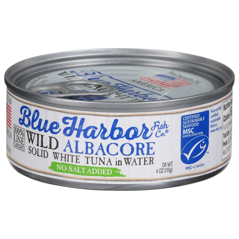 Blue Harbor Solid Albacore Tuna in Water No Salt Added - 4oz, 2 of 6