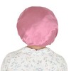 Anna-Kaci Satin Sleep Bonnet Double Layer Ruffled Edge Reversible Silky Cap - 3 of 4