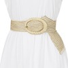 Allegra K Women's Woven Decor Adjustable Wide Dress Waist Belts 58-84cm/22.83-33.07" - 4 of 4