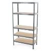 Trestles 36 x 72" 5 Adjustable Metal Shelve Garage Storage Unit, 500 lb Capacity - 4 of 4