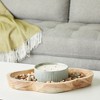 Okuna Outpost Handmade Paulownia Wooden Dough Bowls for Decor with Cross-Shaped Design, 12 x 16 In - 2 of 4