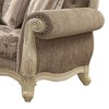 Acme Furniture 95" Ragenardus Sofa Gray Fabric/Antique White - 4 of 4