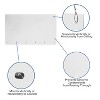 Flash Furniture Suspended Register Shield / Sneeze Guard - Mounting or Hanging Hardware Included - 4 of 4