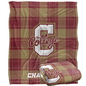 College Of Charleston Campus Plaid Spirit Silky Touch Super Soft Throw Blanket 50x60 - 1 of 4