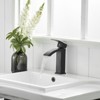 PAGED Tall Bathroom Faucets, Single Hole Bathroom Sink Faucet, Single Handle Vanity Basin Faucet with Pop Up Drain - 4 of 4