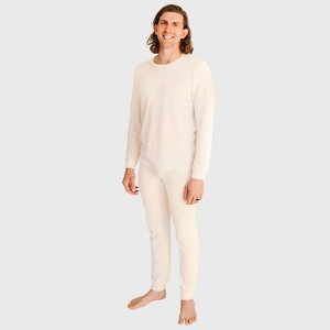 City Threads Men's Soft & Cozy Thermal Long Johns 2-Piece Set, USA-Made, Comfortable Adult Loungewear - 1 of 4