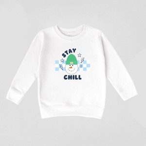 Stay Chill Checkered - Toddler Graphic Sweatshirt - 1 of 4