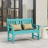 WestinTrends Malibu Outdoor 2-Person All-Weather HDPE Front Porch Garden Bench - 2 of 4