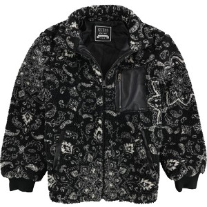 GUESS Mens Faux Shearling Fleece Jacket - 1 of 2
